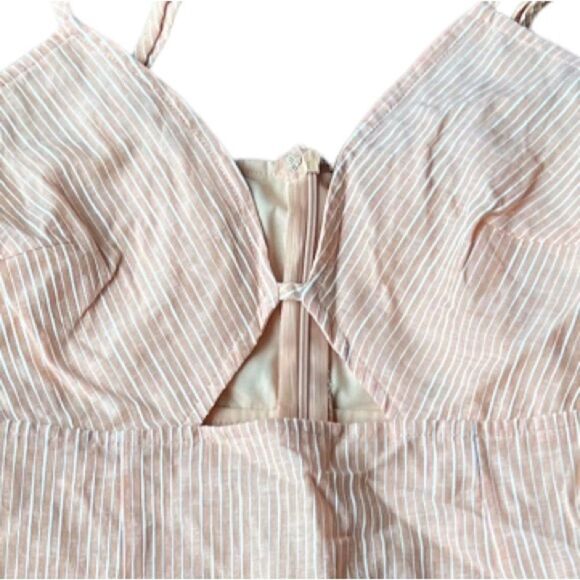 LA Hearts PEACHY Orange White Stripe Cutout Mini Dress Sz S new with tag🏷 - Picture 12 of 12